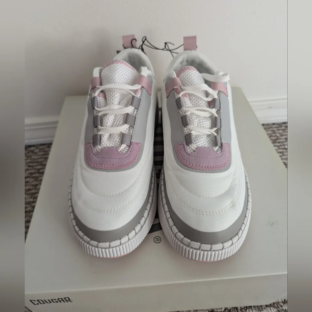 Cougar Sayah Women's Sneaker White Gray & Pink Size 9.5.